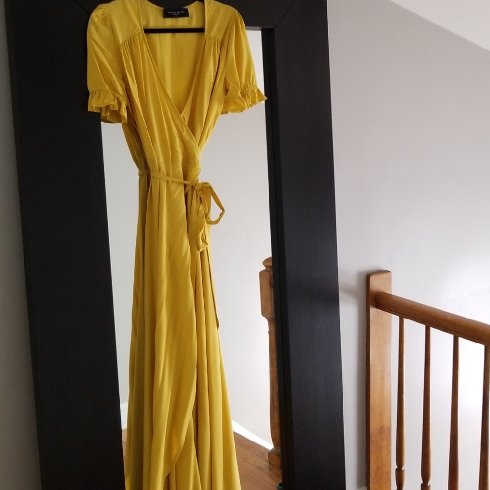Akira Romantic Wrap Maxi Dress